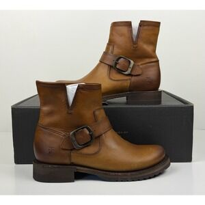 Frye Veronica Brown Leather Bootie Women's Size 5.5 (1869217)